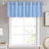 DECOVSUN Light Sky Blue Valances for Windows, 70X18 Inches Blackout Thermal Insulated Valance with Grommet Top