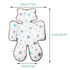 KAKIBLIN Toddler Head and Body Support Pillow for Car Seats and Strollers - Gray Star Design