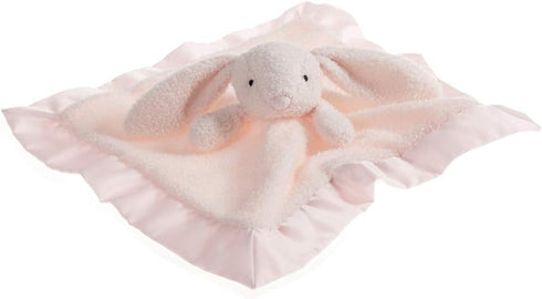 Apricot Lamb Stuffed Animals Pink Bunny Rabbit Security Blanket - Luxury Snuggler Plush Baby Lovey, 13 Inches