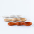 Bumkins Baby Utensil Set, Silicone Trainer Spoons for Dipping, Soft Tip, Self-Feeding, Chew, Baby Led Weaning, First Year Training Supplies, Essentials in Learning Eating, 4 Mos, 3-pk Beige and Brown