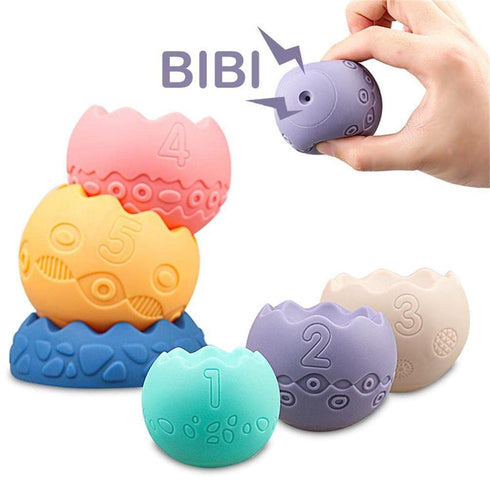 HAHAone 6 9 12 18 1 2 3 Baby Sensory Balls Teething Toys Months Soft Building Blocks Toddlers Montessori Fine Motor
