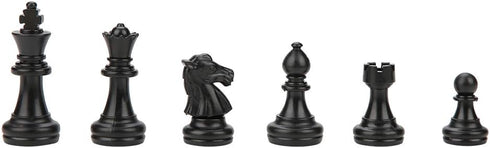 Tournament Chess Pieces Set - International 32 Standard Replacement Chessmen, Black and White, Weighted Plastic for 2