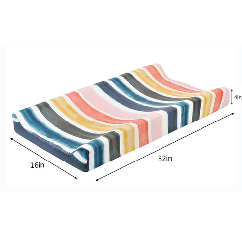 HUOOQT Diaper Changing Pad Cover, Cradle Mattress Sheets for Boys Girls Changing Soft Boho Table Sheets - Machine