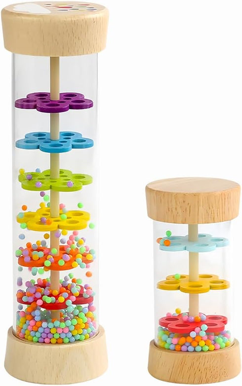 Oneshow Rain Sticks for Kids, Wooden Rainmaker Montessori Toys for Baby 36