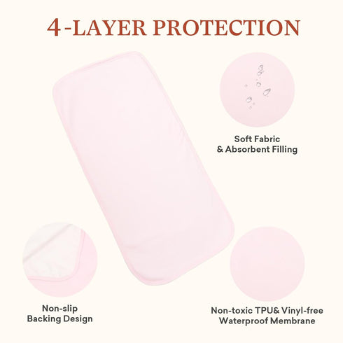 13"x26" Waterproof Changing Pad Liners - Portable Leakproof Baby Cover
