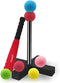 Aoneky Mini Foam Tball Set for Toddlers - Best Baseball T Ball Toys for Kids Age 1 Years Old, Carry Bag Included
