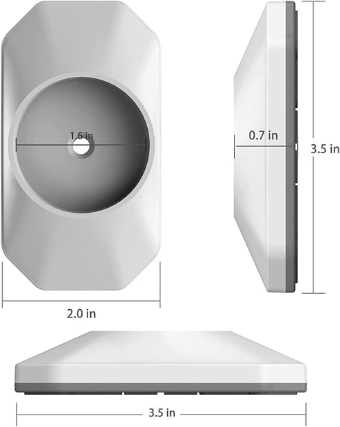 Baby Gate Wall Protector - Protect Walls & Doorways from Pet & Dog Gates - for Child Pressure Mounted Stair Safety Gate- 8 Pack, White