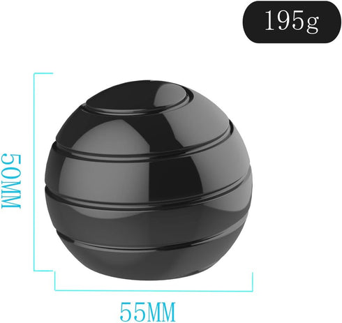 Metal Kinetic Desk Toy, 2.17'' Stress Relief Anti Anxiety Desk Fidget Toys for Adults, Optical Illusion Fidget Spinner