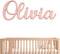 Pabawa Name Sign for Nursery Wooden Name Plaque Baby Girl Wall Decor Boys