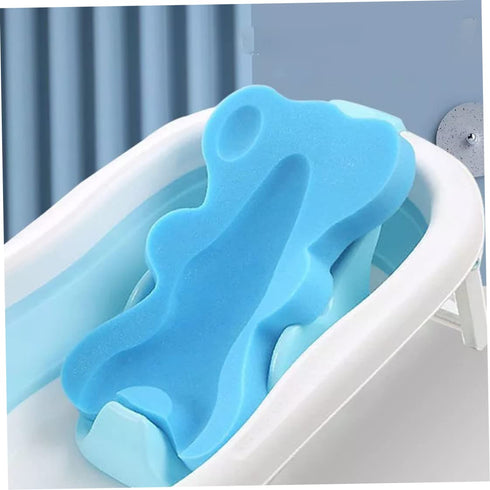 Naisicore 1 3 (4.5cm Infant Bath Sponge, Bear Shaped Baby Bath Skid Proof Bath Support, Soft Comfy Baby Shower Cushion