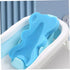 Naisicore 1 3 (4.5cm Infant Bath Sponge, Bear Shaped Baby Bath Skid Proof Bath Support, Soft Comfy Baby Shower Cushion