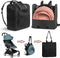 DRKLEAN Stroller Travel Bag, Backpack Organizer for Baby Stroller, Multifunctional Storage Carrier with