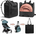 DRKLEAN Stroller Travel Bag, Backpack Organizer for Baby Stroller, Multifunctional Storage Carrier with