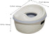 TEHAUX Portable Boys and Girls Training Potty Toilet Seat Potty Training Toilet for Realistic Design Travel Home Car