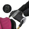 Stroller Fleece Hand Muff Winter Anti-Freeze Gloves with Phone Holder for Pushchair Pram
