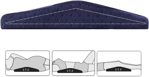 Lumbar Pillow for Pregnant Women Memory Foam Waist Support Cushion for Back and Waist Relief Comfortable Sleeping