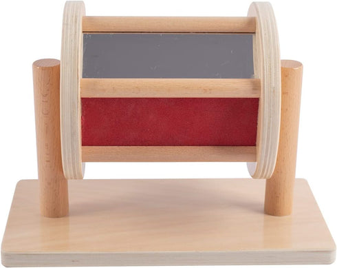 Tiger Montessori 6-12 Spinning Rainbow Drum Toys Designed for Month Babies Infant Toys (Multiple Materials Spinning