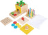 Adena Montessori 5 in 1 Wooden Montessori Play Kit Baby Toys,Object Permanence