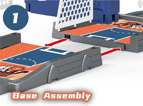 Basketball Shooting Game Toy, Desktop Table Basketball Games Set with Court, Move Basket, Light and Score Toy
