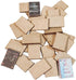 50 Pcs Blank Mini Books for Miniature Bookshelf, Wooden Dollhouse Books 1:12