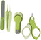 LIOOBO Nail Clipper and Trimmer Set for Newborns, Grooming Kit with Green Portable