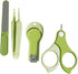 LIOOBO Nail Clipper and Trimmer Set for Newborns, Grooming Kit with Green Portable