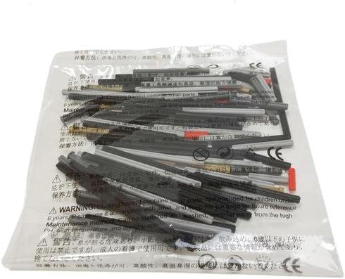 120Pcs Pack, Set, Axle Rods Assortment Train Wheel Cross Axle Parts Replacement Pieces Compatible with Lego Parts