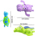 Floating Wind-up Bath Water Toys - 6 Pcs Sea Animal Bath Toy Set for Kids and Toddlers, Bathtub Playset