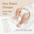 Coperta 100% Newborn Swaddle Sack, IHDI Certified, Calms Startle Reflex, Cotton Wearable Blanket, Newborn Essentials