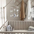 Baby Crib Mobile - Moon & Stars in Grey, White & Cream - Unisex Nursery Decoration