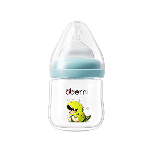 Oberni Baby Bottles with Size S Slow Flow Breast-Like Soft Teat for