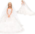 BARWA Wedding Dress with Veil White Princess Evening Party Clothes Wears Dress