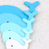 Kid Wooden Puzzles, Multi-Layered Gradient Whale Animal Puzzles, Cartoon 3D Jigsaw Brain Teaser Toys
