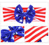 BinaryABC 4th of July Baby Headband, American Flag Headband, 3Pcs for Fourth of July Decorations