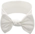 Baby Girl Headbands - Infant, Toddler Cotton Handmade Hairbands with Bows (White, Gray, Pink, Powder Pink)