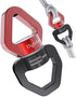 Swing Swivel Hook for Swing, Aluminium Alloy 35KN, Hanger for Tree Swing, Aerial Dance, Children’s Swing (Black-Red)