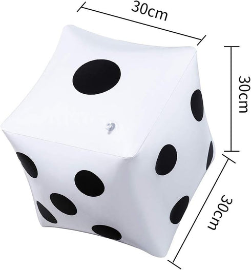 13 inch Giant Inflatable Dice Pool Toy - Pack of 2 for Lawn Game Outdoor Floor Games