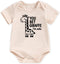cheerilulu Newborn Infant Baby Boys Girls Bodysuit, Unisex Short Sleeve Funny Romper Reveal