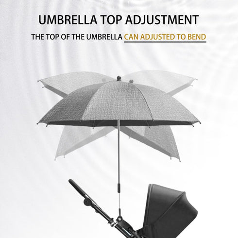 Nakazawa Umbrella Baby Stroller Convenient and Lightweight, Clip-On, Adjustable Steering, The top of the Umbrella can