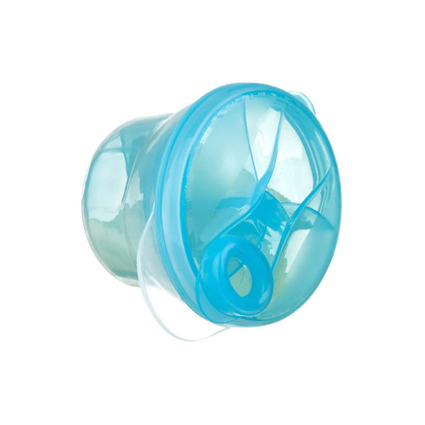 Xoeryoy Blue Multi-Function Plastic 3 Slots Milk Powder Cup Small Layered Milk Box