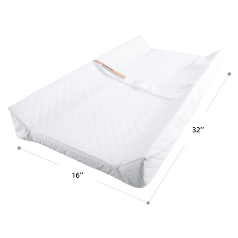 Baby Diaper Changing Table Pad with Waterproof Cover, Contour Changing Pad for Dresser Top 32”×16”