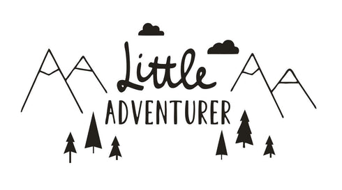 Tribal Mountain Adventure Wall Sticker - Removable Art Decal for Kids Room, Nursery, or Bedroom - Travel Mural QQ198