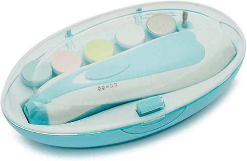 WEIKI Trimmer Newborn Safety Electric Nail Clipper Cutter Baby Nail Manicure Pedicure Clipper Cutter Scissors Blue