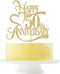 Gold Glitter 50th Anniversary Cake Topper, 50 Wedding Anniversary Party Decoration Ideas for 50th Birthday Party
