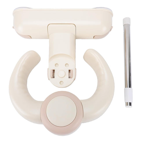 Luocute Baby Bath Stand, Wall Mounted Adjustable Foldable Shower Stand for Toddlers, with Anti Slip Base and Suction