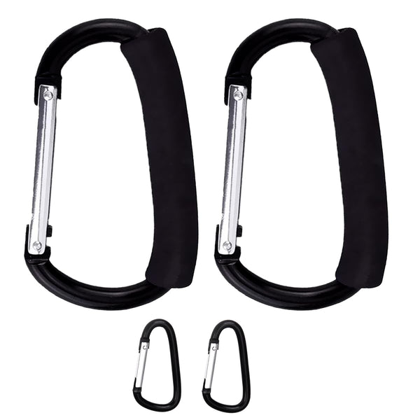 Stroller Hooks for Hanging Bags and Shopping Hanging Purses, Large Stroller Accessories