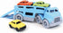 Green Toys Car Carrier, Blue - Kids Toy Vehicle for Pretend Play, Motor Skills, 4 Piece Set, Made in USA, Dishwasher