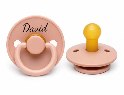 Personalized BPA Free Pacifier & Clip Natural Rubber Baby Pacifier with Custom