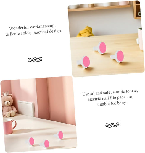 Trimmer ibasenice Nail Grinding Heads Electric Nail File Pads for Boys and Girls Pieces