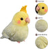 Nohito 4.9'' Yellow Cockatiel Parrot Plush Toy, Stuffed Animal, Cute Little Bird Gifts for Kids